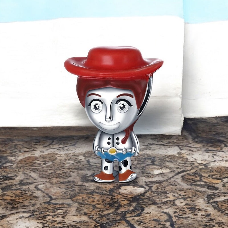 Berloque Jessie com Detalhes em Esmalte Prata 925