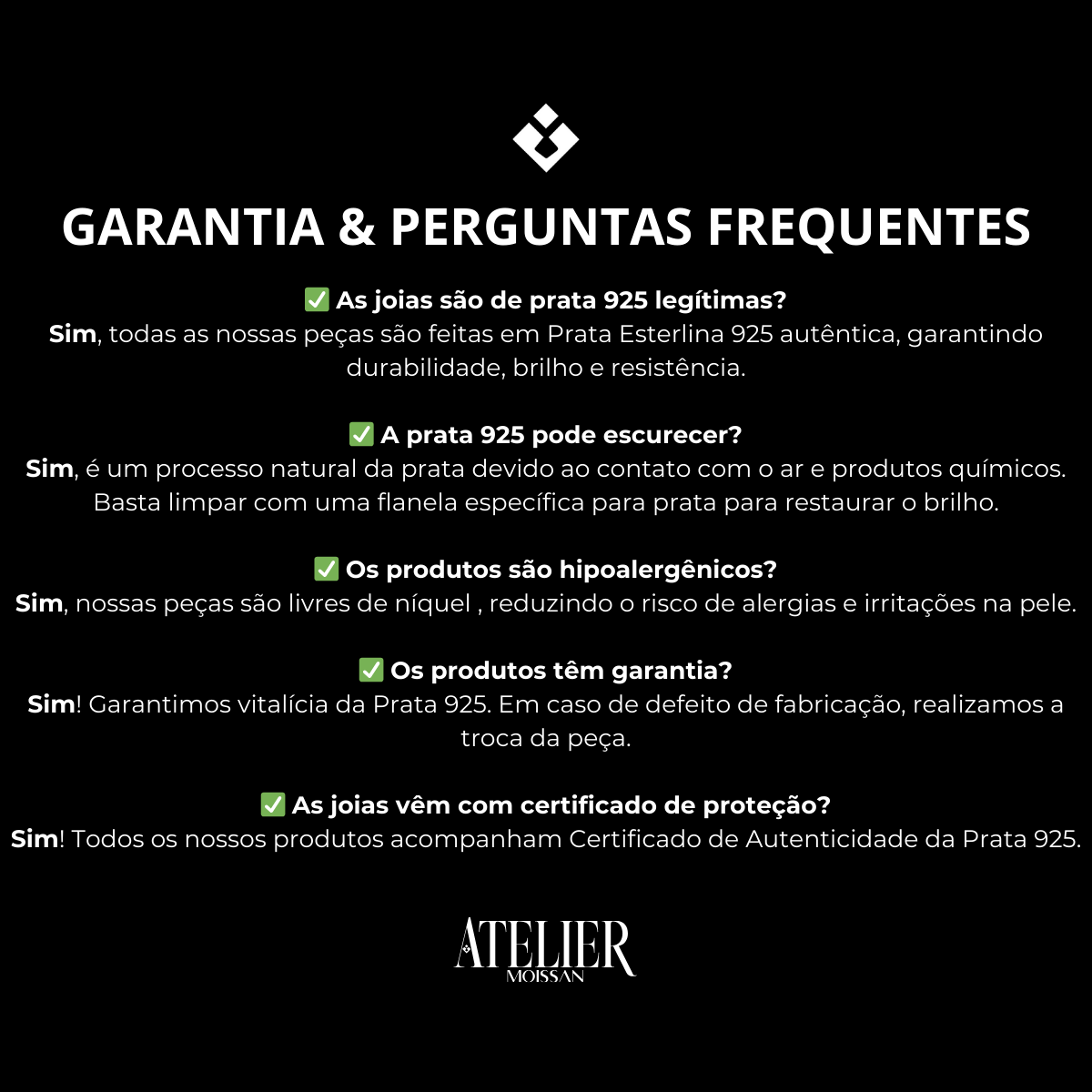 Colar Coração Solitário com Moissanite 2ct em Prata 925 com Ouro Branco 18k