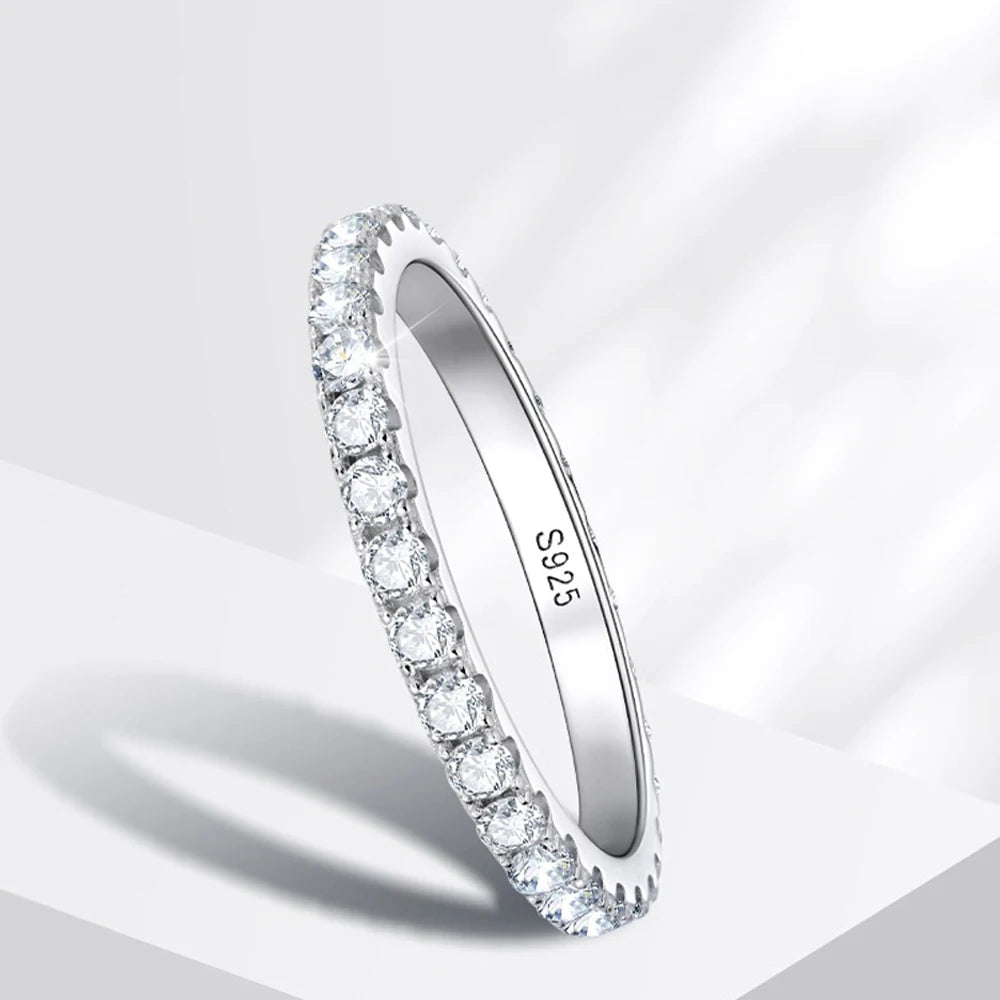 Anel de Prata 925 com Moissanite Eternal Grace | Atelier Moissan