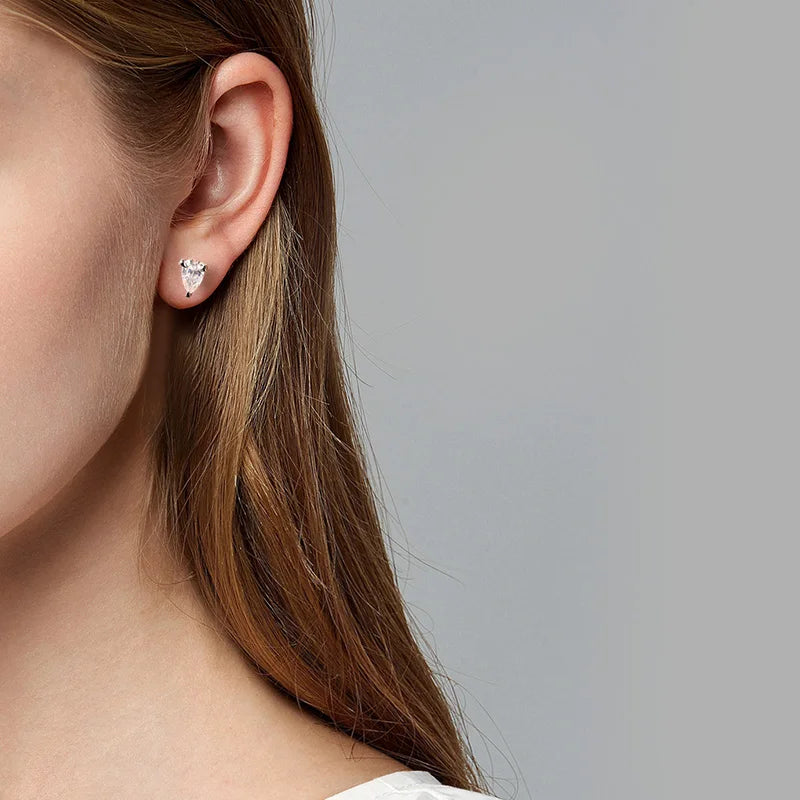 Brincos Moissanite Gota | Atelier Moissan