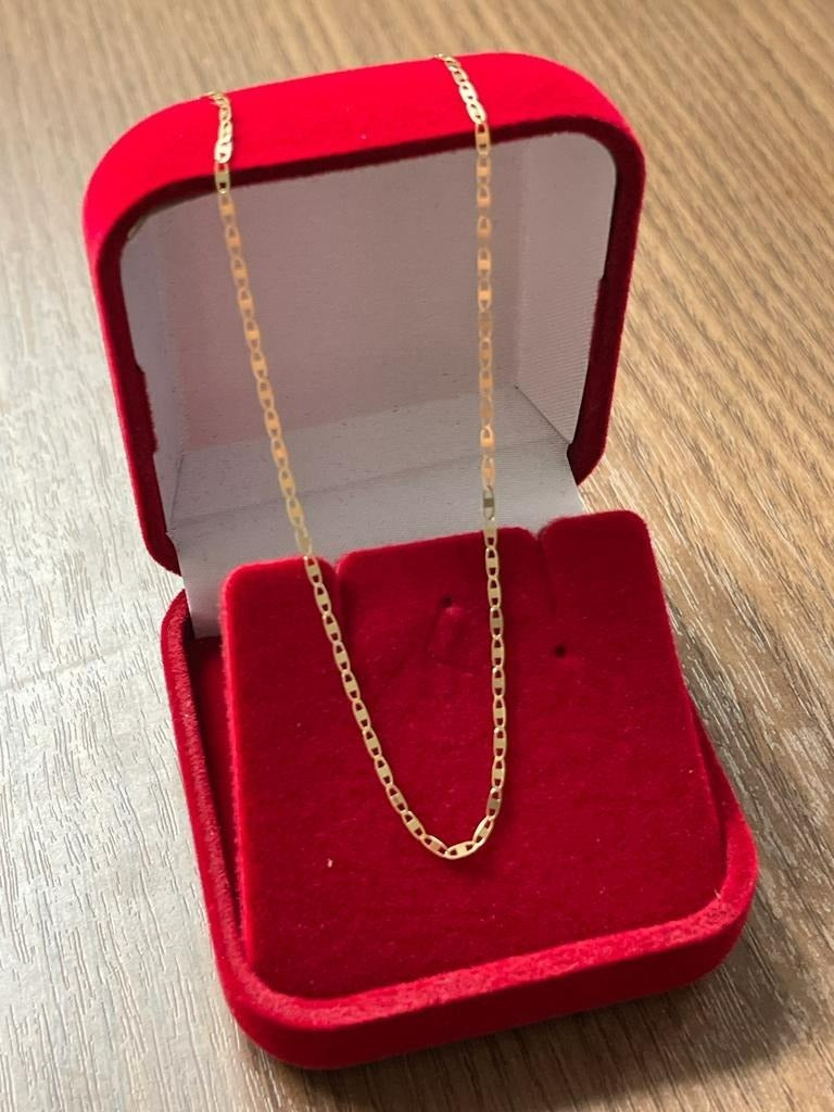 Corrente Piastrine 50cm Folheada a Ouro 18K