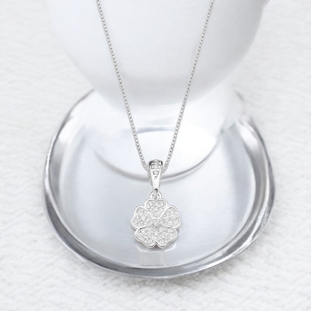 Gargantilha Trevo de Prata 925 – Inspiração Van Cleef