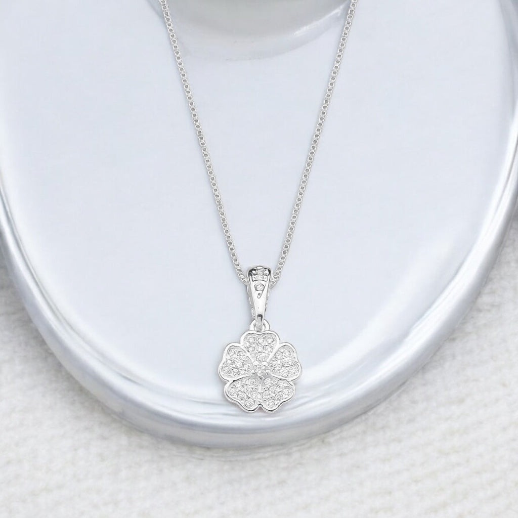 Gargantilha Trevo de Prata 925 – Inspiração Van Cleef