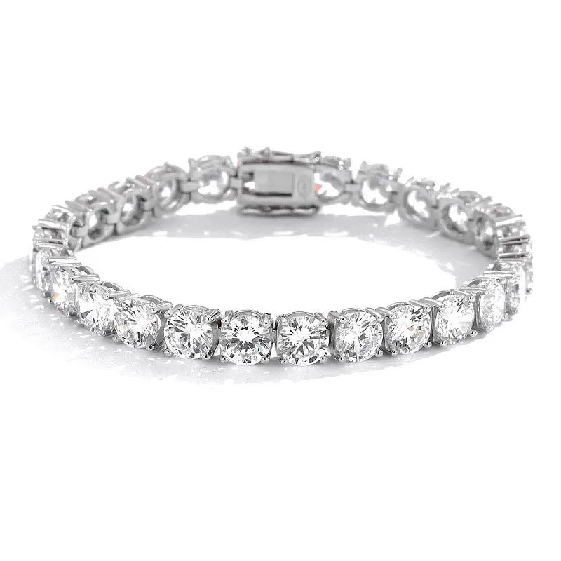 Riviera de Prata 925 com Moissanite Sparkle Elegance | Atelier Moissan
