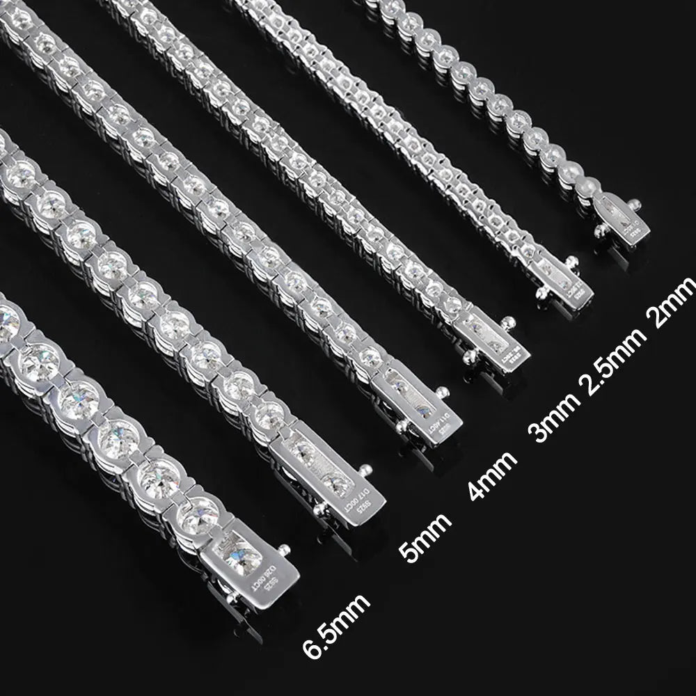 Riviera de Prata 925 com Moissanite Sparkle Elegance | Atelier Moissan