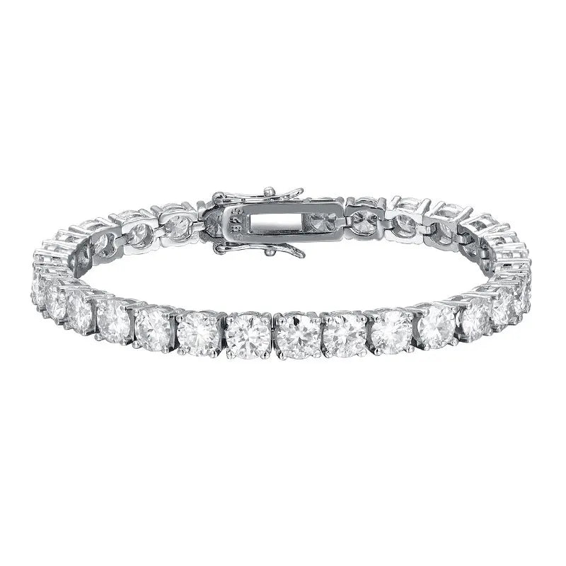 Riviera de Prata 925 com Moissanite Sparkle Elegance | Atelier Moissan