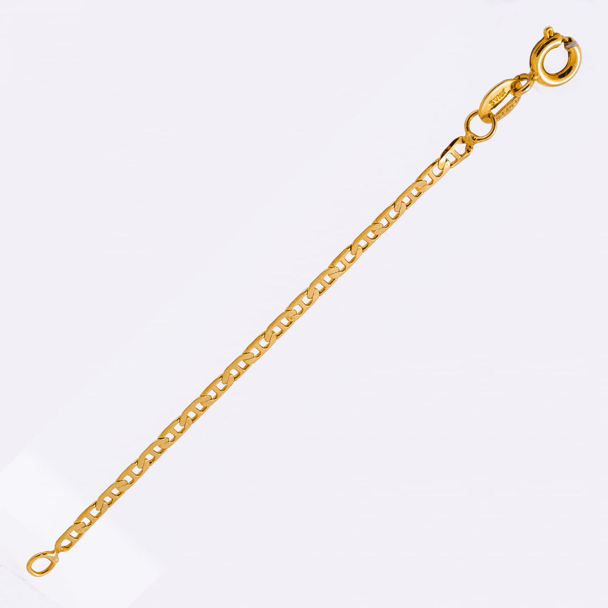 Corrente Piastrine 50cm Folheada a Ouro 18K