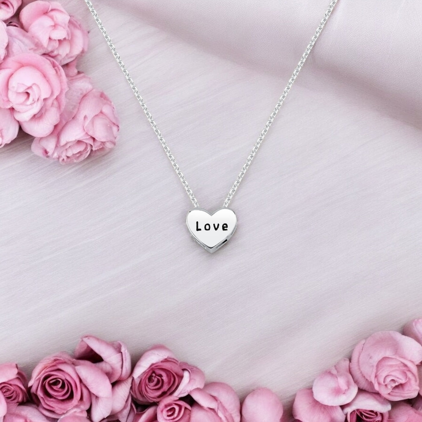 Colar Coração Love em Prata 925 – 40cm + Extensor