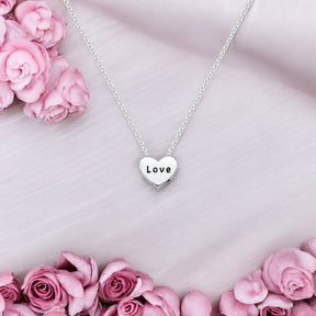 Colar Coração Love em Prata 925 – 40cm + Extensor