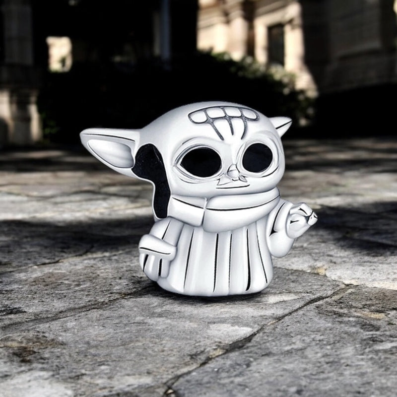 Berloque Baby Yoda em Prata 925