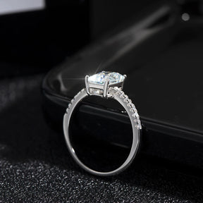 Anel Radiant Moissanite