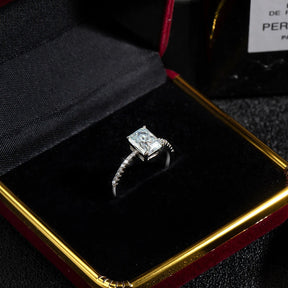 Anel Radiant Moissanite