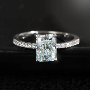 Anel Radiant Moissanite
