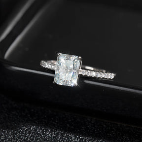 Anel Radiant Moissanite