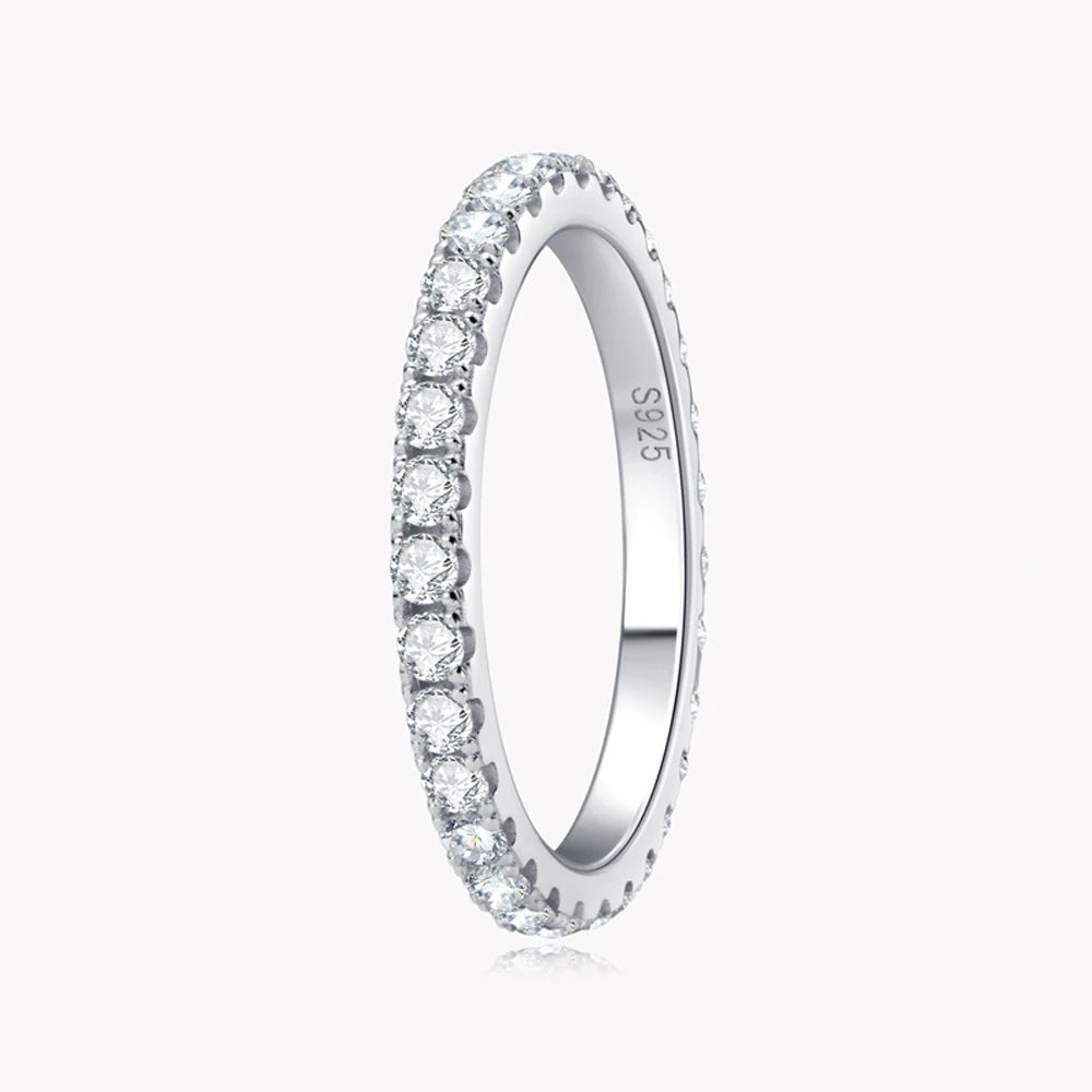 Anel de Prata 925 com Moissanite Eternal Grace | Atelier Moissan

