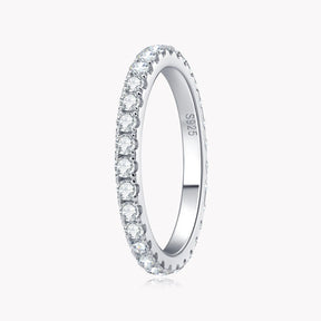 Anel de Prata 925 com Moissanite Eternal Grace | Atelier Moissan


