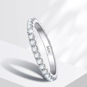 Anel de Prata 925 com Moissanite Eternal Grace | Atelier Moissan

