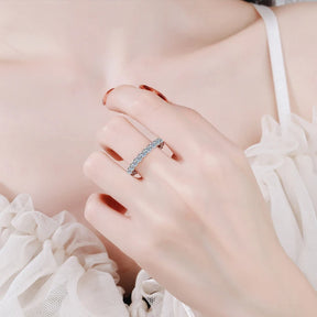 Anel de Prata 925 com Moissanite Eternal Radiance | Atelier Moissan

