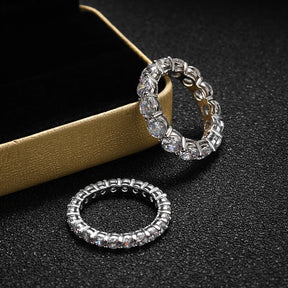 Anel de Prata 925 com Moissanite Eternal Radiance | Atelier Moissan

