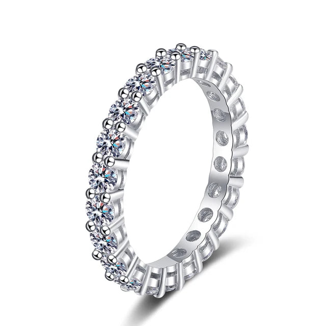 Anel de Prata 925 com Moissanite Eternal Radiance | Atelier Moissan

