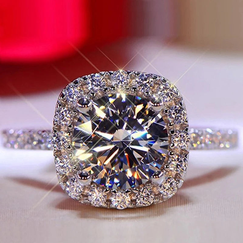 Anel de Prata 925 com Moissanite Timeless Radiance | Atelier Moissan

