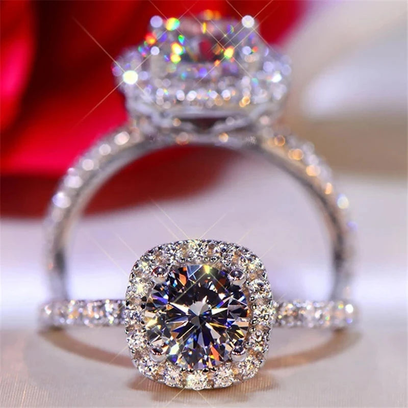 Anel de Prata 925 com Moissanite Timeless Radiance | Atelier Moissan

