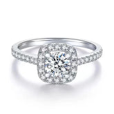 Anel de Prata 925 com Moissanite Timeless Radiance | Atelier Moissan

