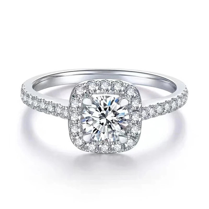 Anel de Prata 925 com Moissanite Timeless Radiance | Atelier Moissan

