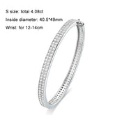 Bracelete Elegância de Prata 925 com Moissanites Classic Radiance | Atelier Moissan