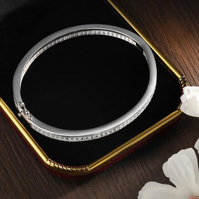 aBracelete Elegância de Prata 925 com Moissanites Classic Radiance | Atelier Moissan
