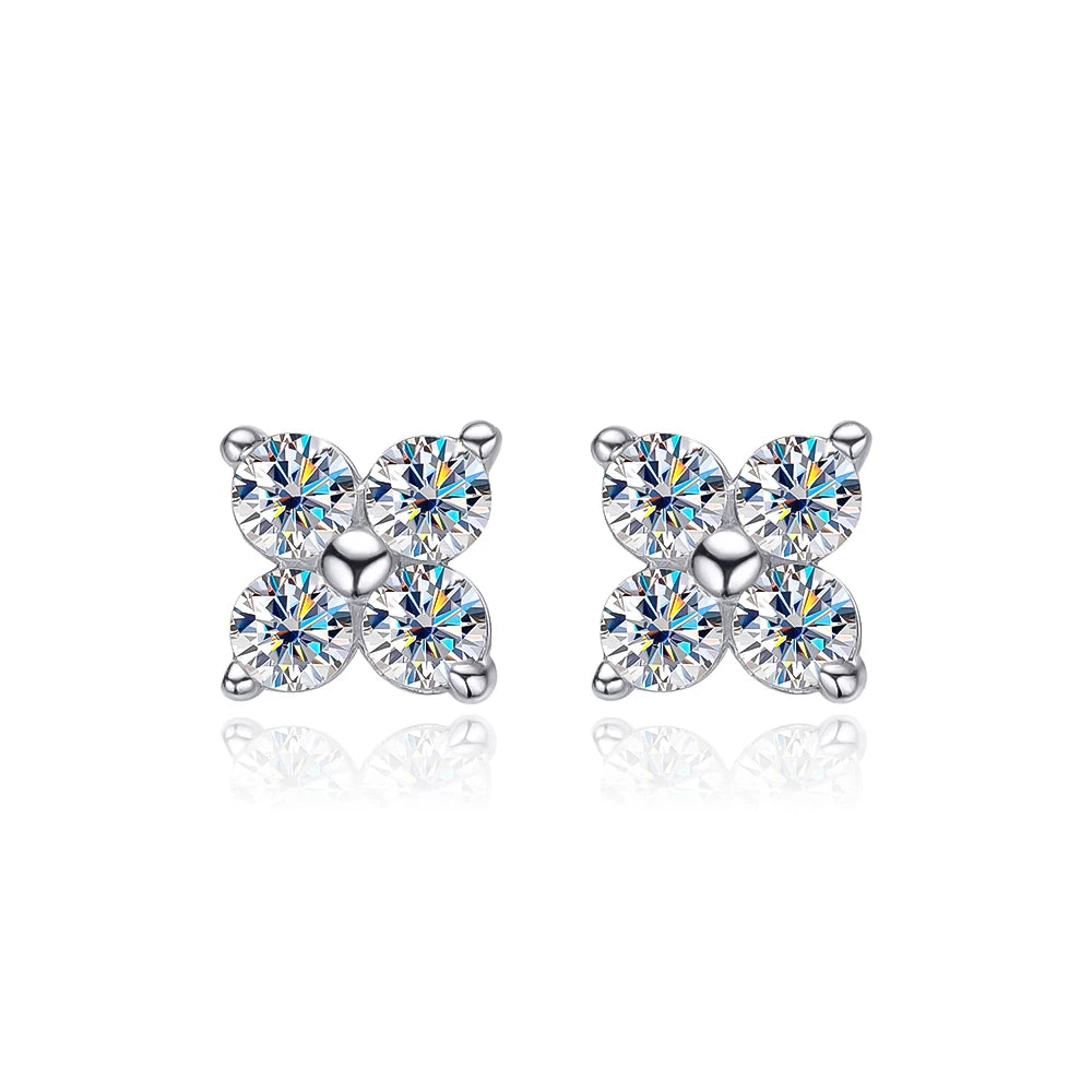 Brincos Moissanite Redondo | Atelier Moissan
