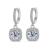 Brincos de Prata 925 com Moissanite Classic Shine | Atelier Moissan
