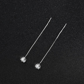 Brincos de Prata 925 com Moissanite Luxury Radiance | Atelier Moissan