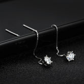 Brincos de Prata 925 com Moissanite Luxury Radiance | Atelier Moissan