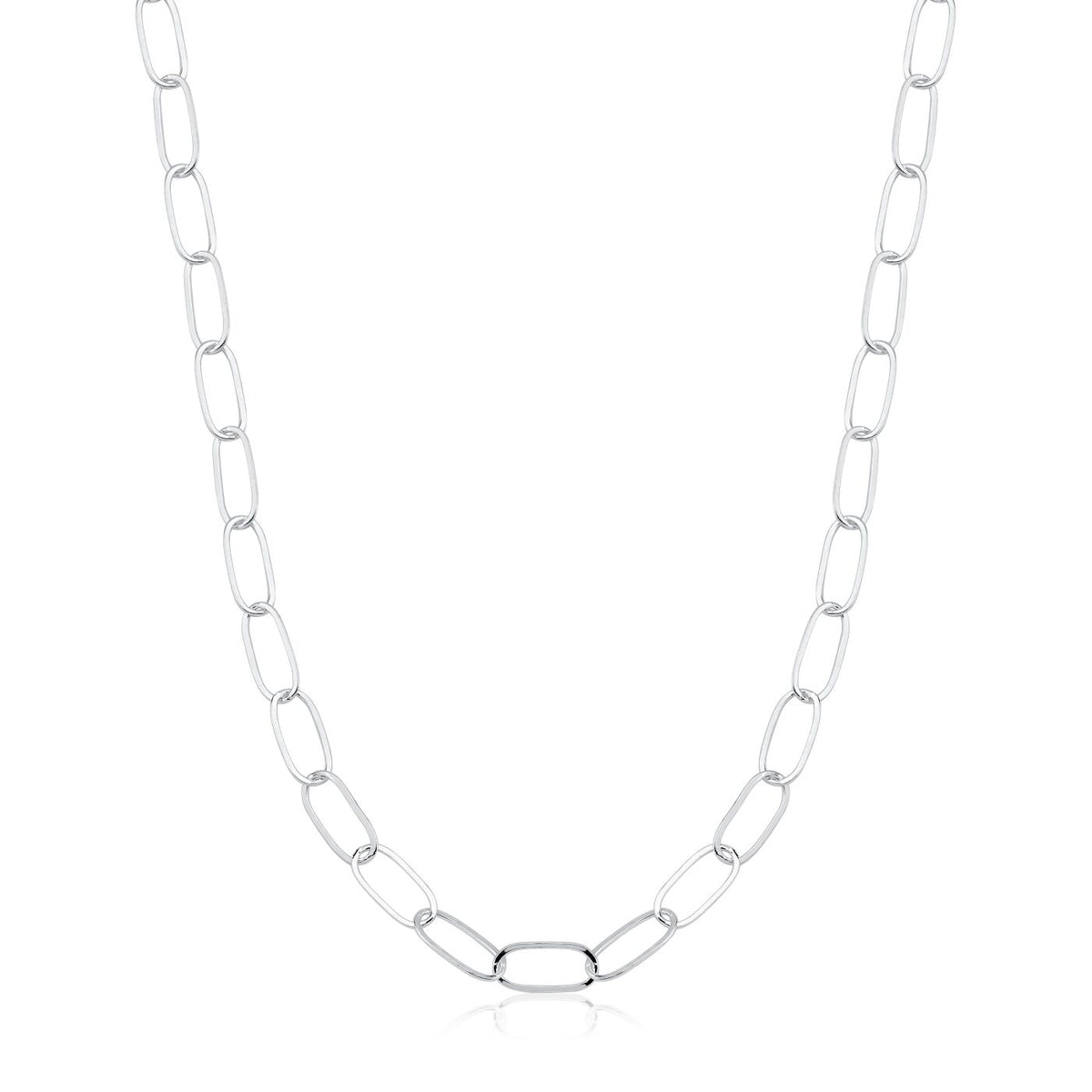 Colar Choker Cadeado em Prata 925 – 35cm + Extensor