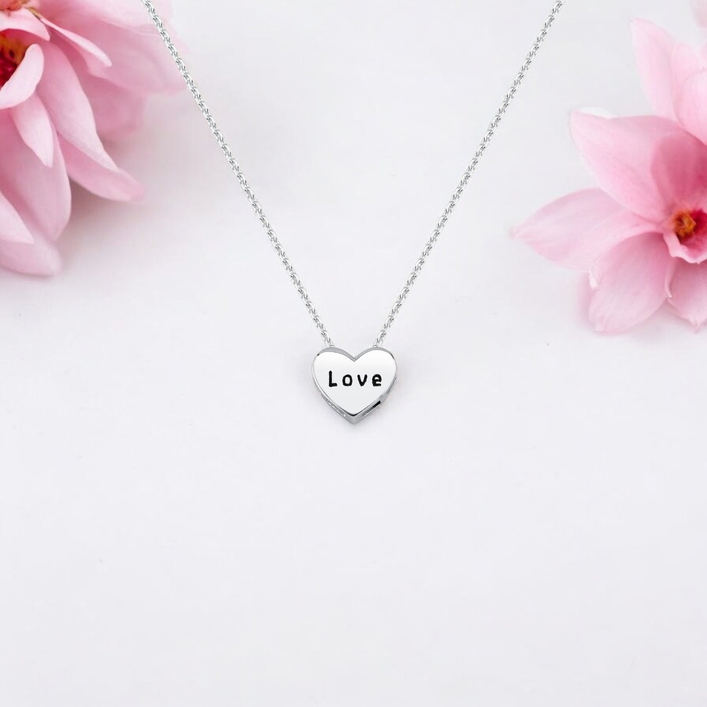 Colar Coração Love em Prata 925 – 40cm + Extensor