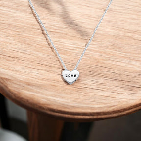Colar Coração Love em Prata 925 – 40cm + Extensor