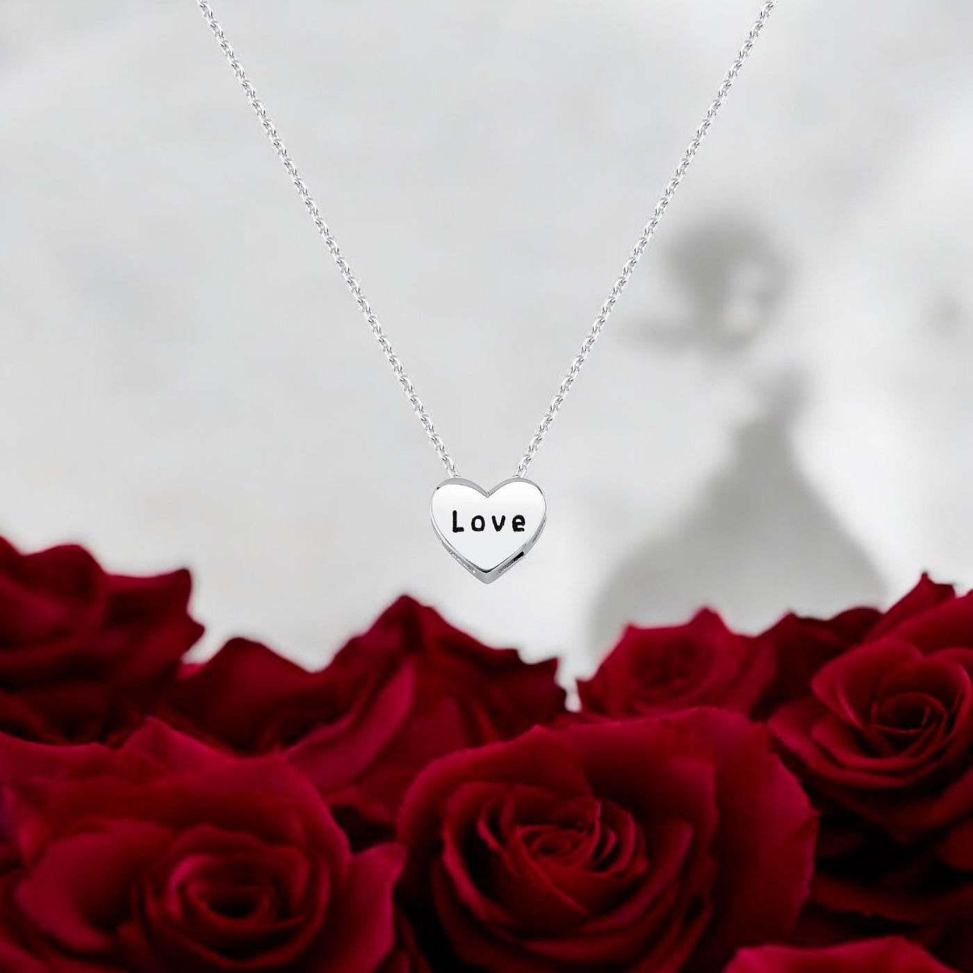 Colar Coração Love em Prata 925 – 40cm + Extensor