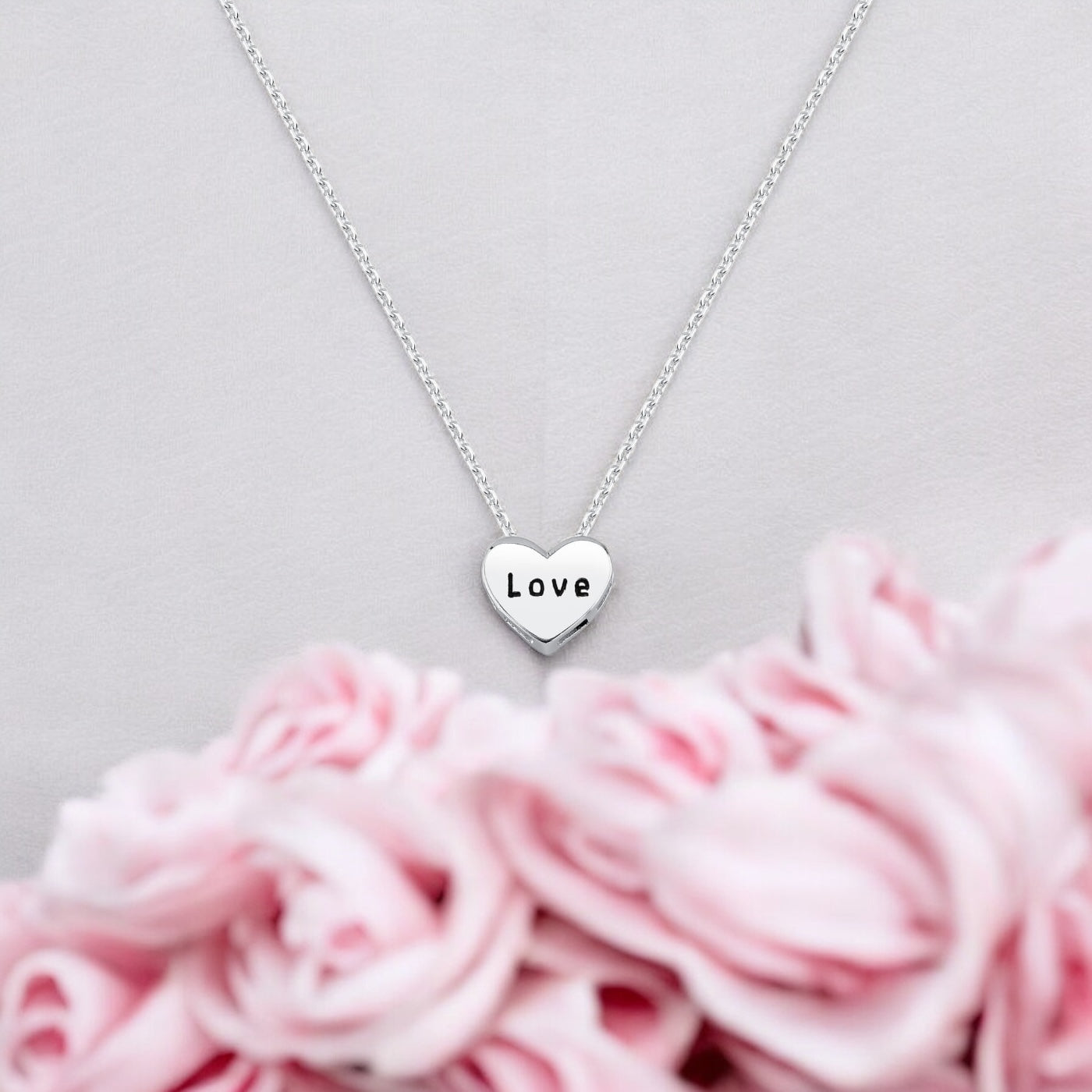 Colar Coração Love em Prata 925 – 40cm + Extensor