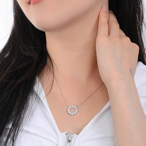 Colar Full Moissanite Round Pendant | Atelier Moissan