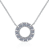 Colar Full Moissanite Round Pendant | Atelier Moissan