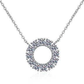 Colar Full Moissanite Round Pendant | Atelier Moissan