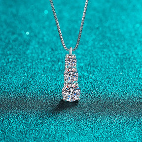 Colar Moissanite Elegance Prata 925 com Ouro Branco 18k | Atelier Moissan