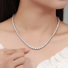 Colar Riviera de Moissanite Luxo Eterno | Atelier Moissan