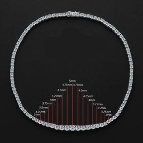 Colar Riviera de Moissanite Luxo Eterno | Atelier Moissan