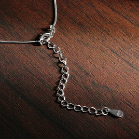 Colar Solitário Moissanite em Prata 925 com Ouro Branco 18k