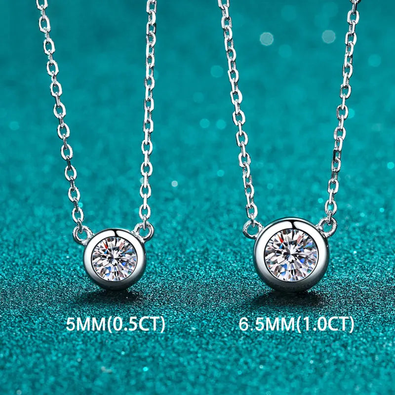 Colar de Prata 925 com Moissanite Stellar Elegance | Atelier Moissan
