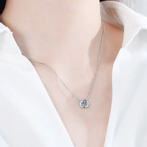 Colar de Prata 925 com Moissanite Stellar Elegance | Atelier Moissan