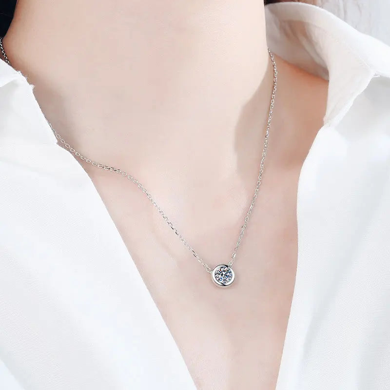 Colar de Prata 925 com Moissanite Stellar Elegance | Atelier Moissan