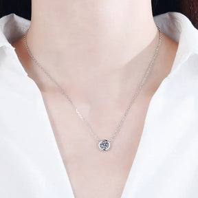 Colar de Prata 925 com Moissanite Stellar Elegance | Atelier Moissan